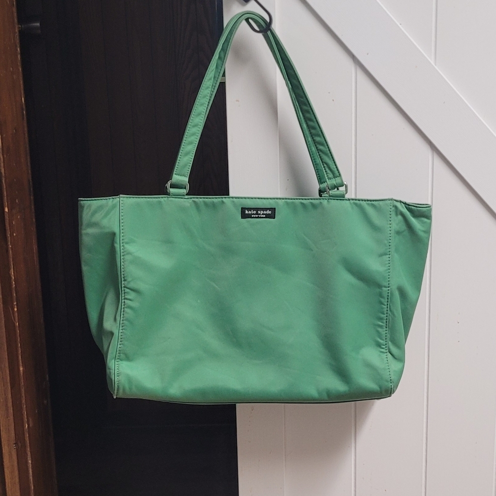 kate spade Green Nylon Shoulder Bag